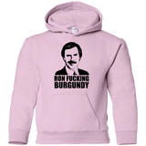 Sweatshirts Light Pink / YS Ron Fucking Burgundy Youth Hoodie