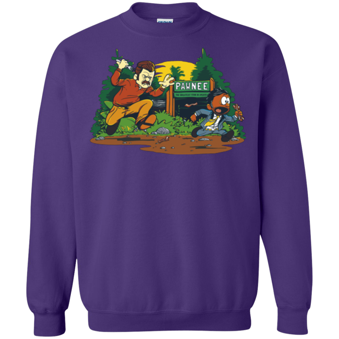 Sweatshirts Purple / Small Ron & Tom Crewneck Sweatshirt