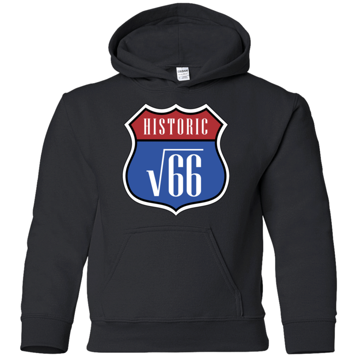 Sweatshirts Black / YS Route v66 Youth Hoodie