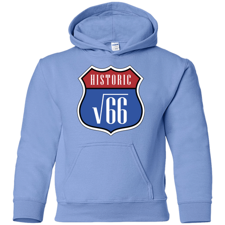 Sweatshirts Carolina Blue / YS Route v66 Youth Hoodie