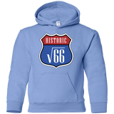 Sweatshirts Carolina Blue / YS Route v66 Youth Hoodie