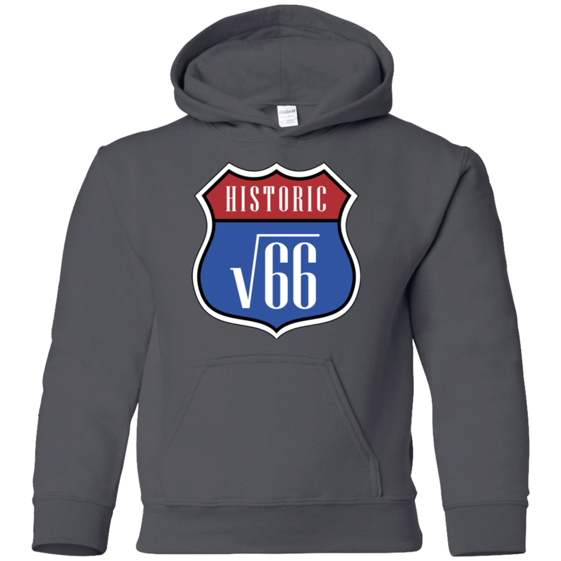 Sweatshirts Charcoal / YS Route v66 Youth Hoodie