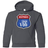 Sweatshirts Charcoal / YS Route v66 Youth Hoodie