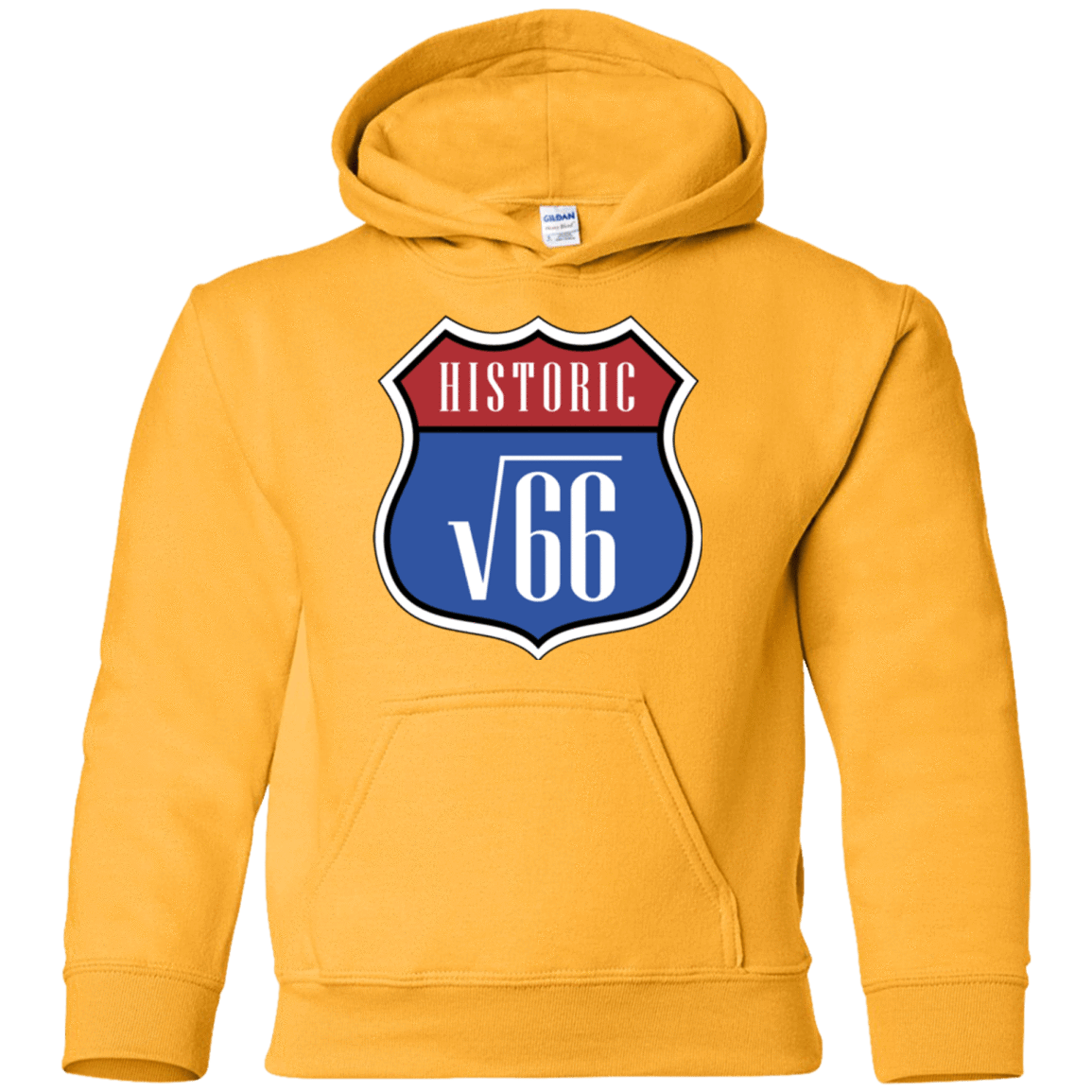Sweatshirts Gold / YS Route v66 Youth Hoodie