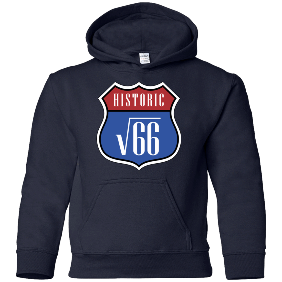 Sweatshirts Navy / YS Route v66 Youth Hoodie