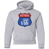 Sweatshirts Sport Grey / YS Route v66 Youth Hoodie