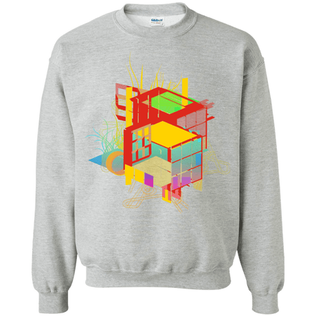 Sweatshirts Sport Grey / S Rubik's Building Crewneck Sweatshirt