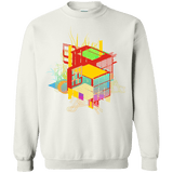 Sweatshirts White / S Rubik's Building Crewneck Sweatshirt