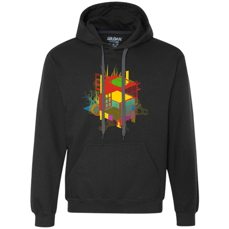 Sweatshirts Black / S Rubik's Building Premium Fleece Hoodie
