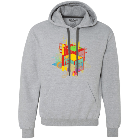 Sweatshirts Sport Grey / S Rubik's Building Premium Fleece Hoodie