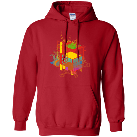 Sweatshirts Red / S Rubik's Building Pullover Hoodie