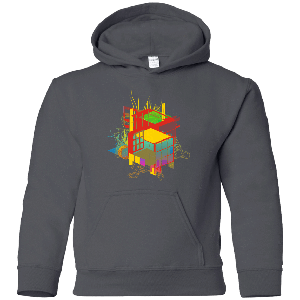 Sweatshirts Charcoal / YS Rubik's Building Youth Hoodie