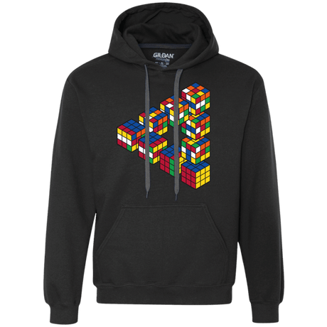 Sweatshirts Black / S Rubiks Cube Penrose Triangle Premium Fleece Hoodie
