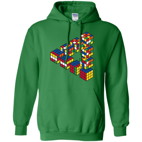 Sweatshirts Irish Green / S Rubiks Cube Penrose Triangle Pullover Hoodie