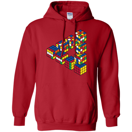 Sweatshirts Red / S Rubiks Cube Penrose Triangle Pullover Hoodie