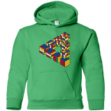 Sweatshirts Irish Green / YS Rubiks Cube Penrose Triangle Youth Hoodie