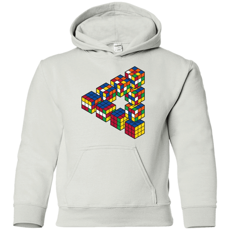Sweatshirts White / YS Rubiks Cube Penrose Triangle Youth Hoodie