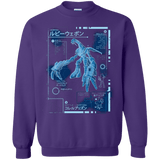 Sweatshirts Purple / Small RUBY BLUEPRINT Crewneck Sweatshirt