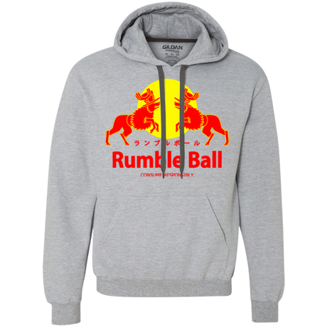 Sweatshirts Sport Grey / Small Rumble Ball Premium Fleece Hoodie