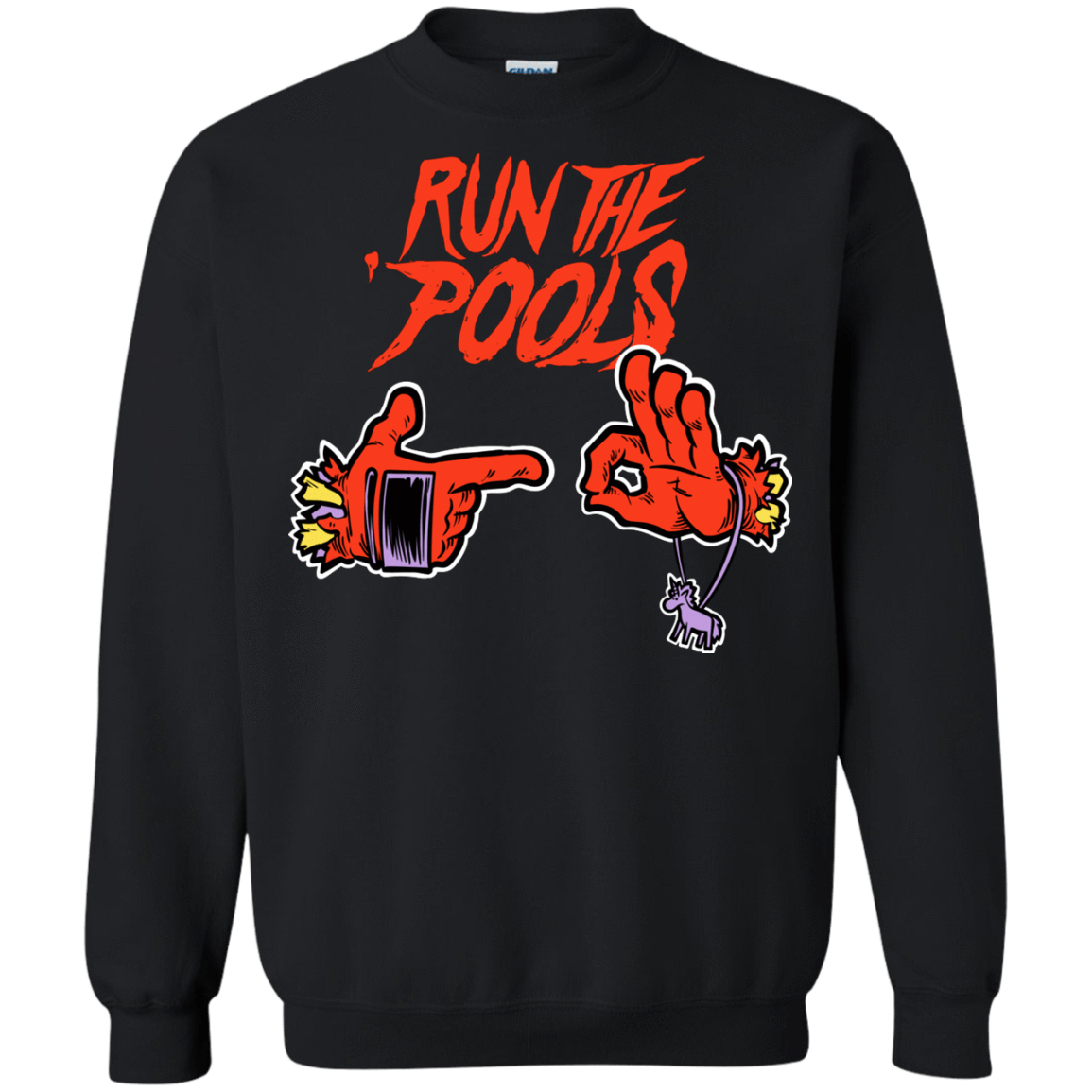 Sweatshirts Black / S Run the Pools Crewneck Sweatshirt