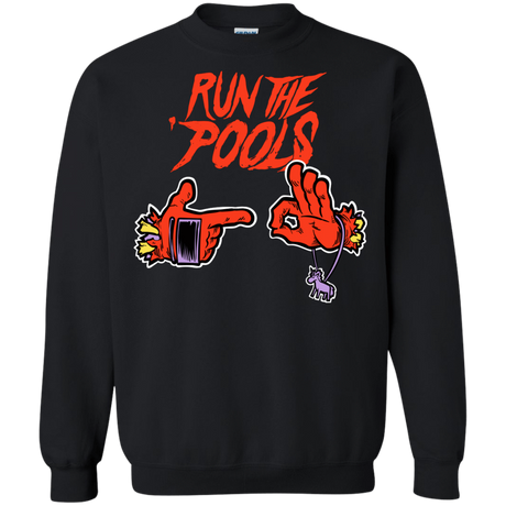 Sweatshirts Black / S Run the Pools Crewneck Sweatshirt