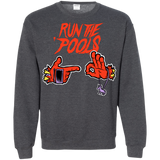 Sweatshirts Dark Heather / S Run the Pools Crewneck Sweatshirt