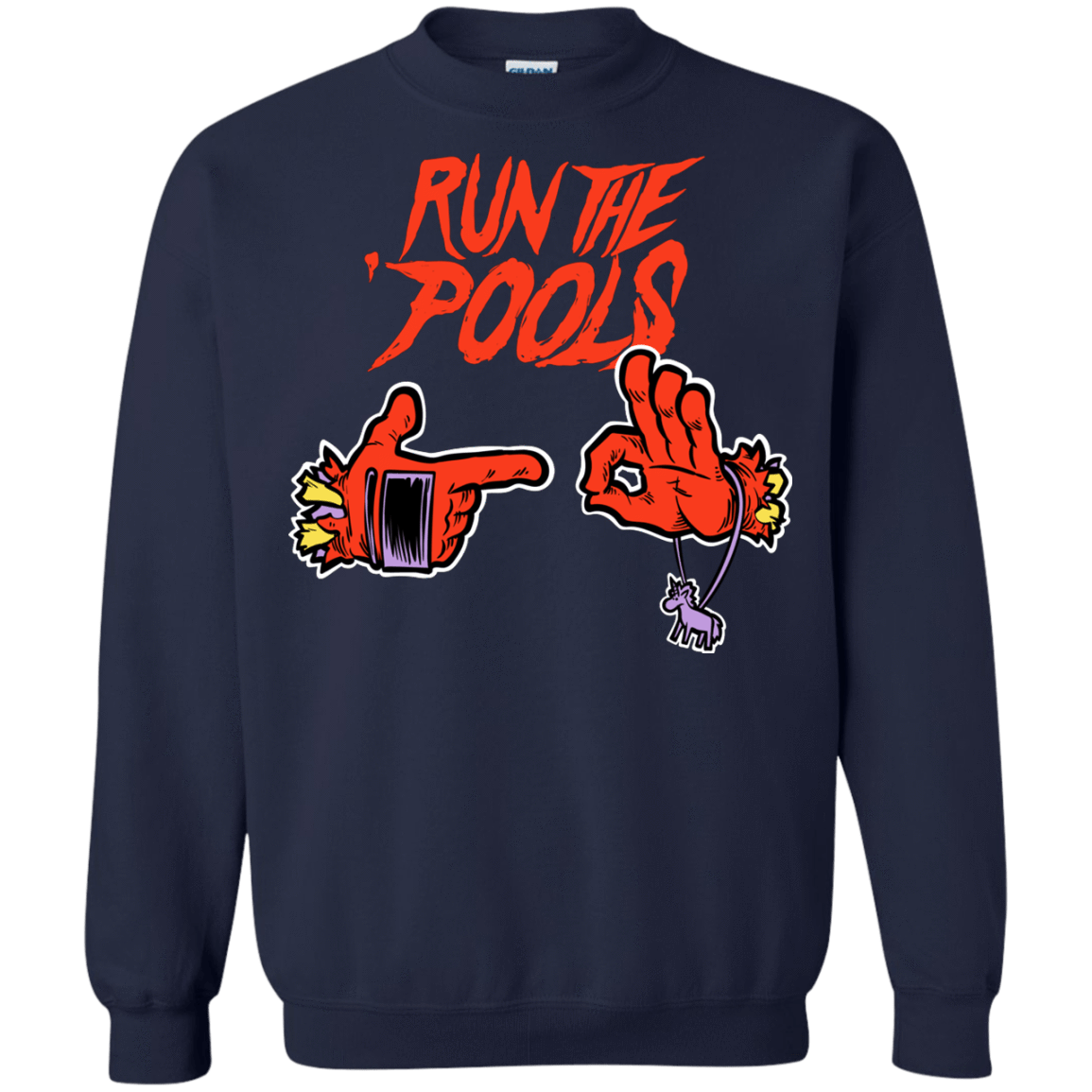 Sweatshirts Navy / S Run the Pools Crewneck Sweatshirt