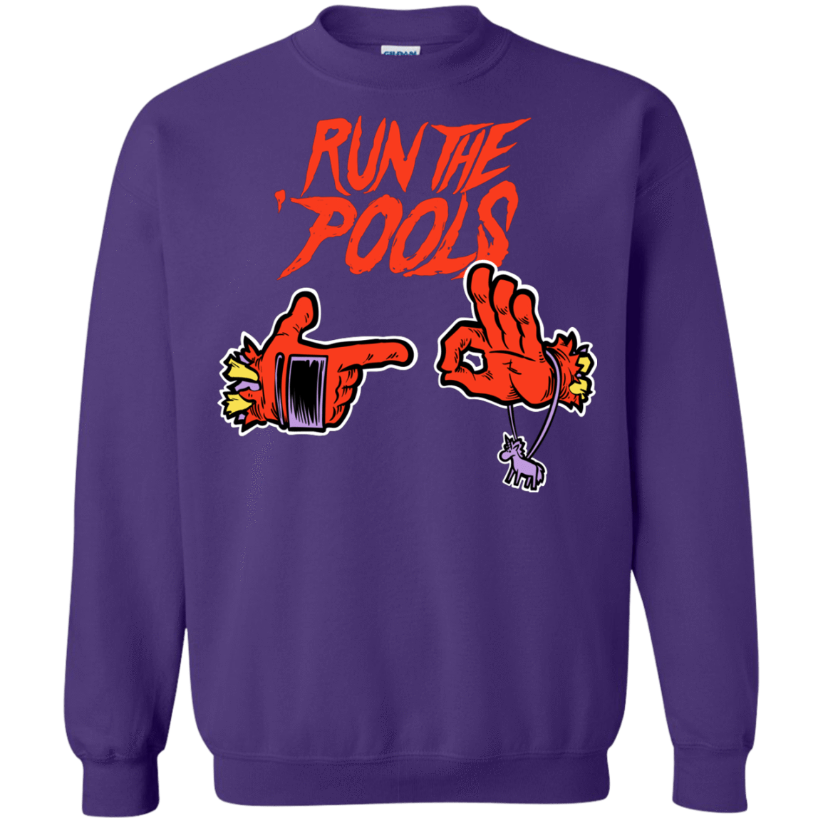 Sweatshirts Purple / S Run the Pools Crewneck Sweatshirt