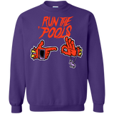 Sweatshirts Purple / S Run the Pools Crewneck Sweatshirt