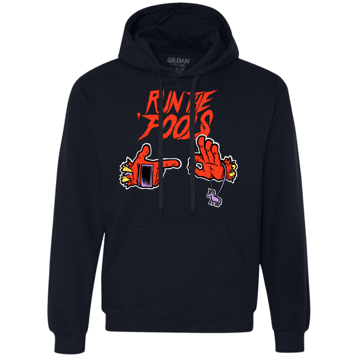 Sweatshirts Navy / S Run the Pools Premium Fleece Hoodie