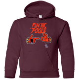 Sweatshirts Maroon / YS Run the Pools Youth Hoodie