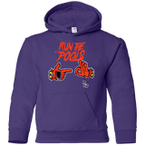 Sweatshirts Purple / YS Run the Pools Youth Hoodie