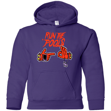 Sweatshirts Purple / YS Run the Pools Youth Hoodie