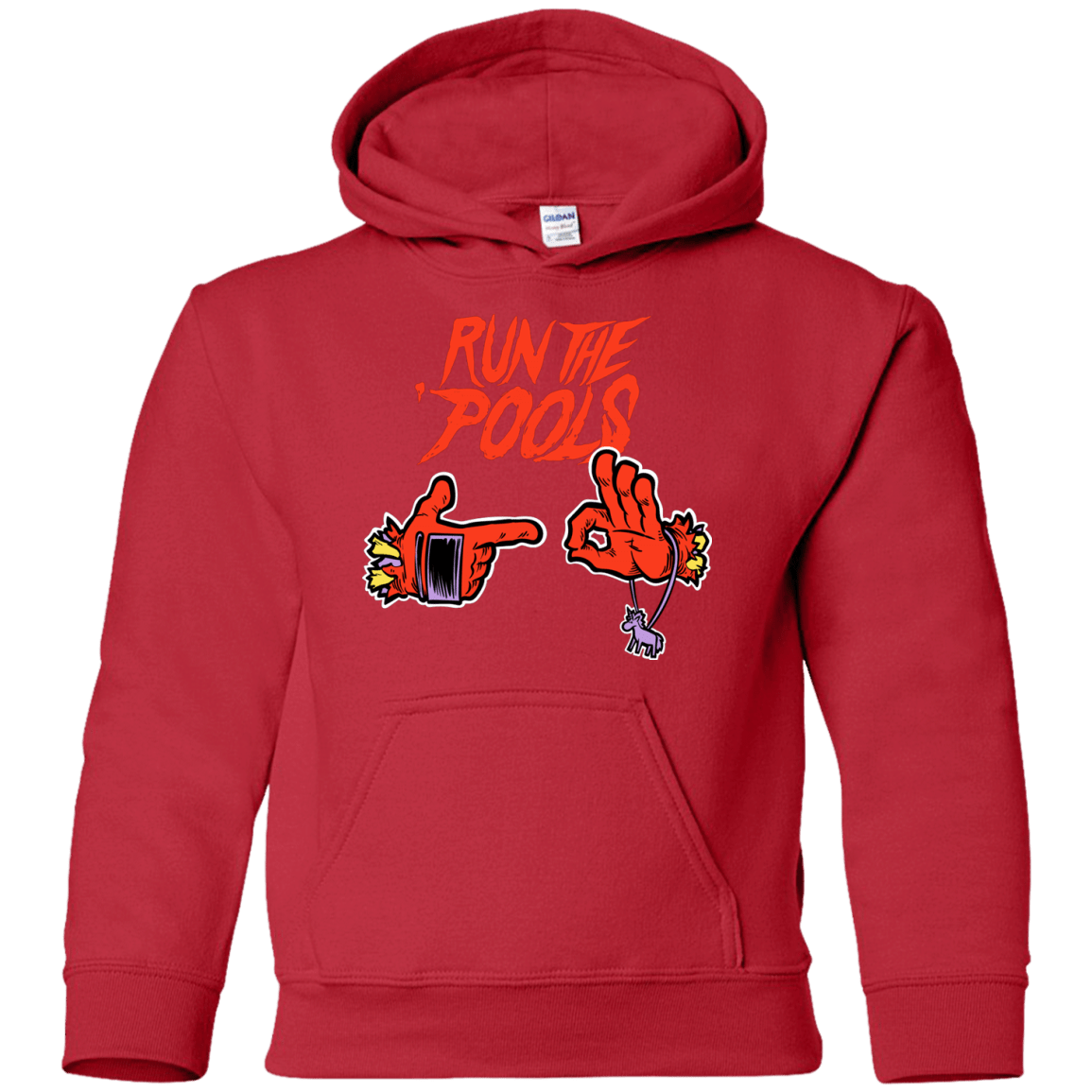 Sweatshirts Red / YS Run the Pools Youth Hoodie
