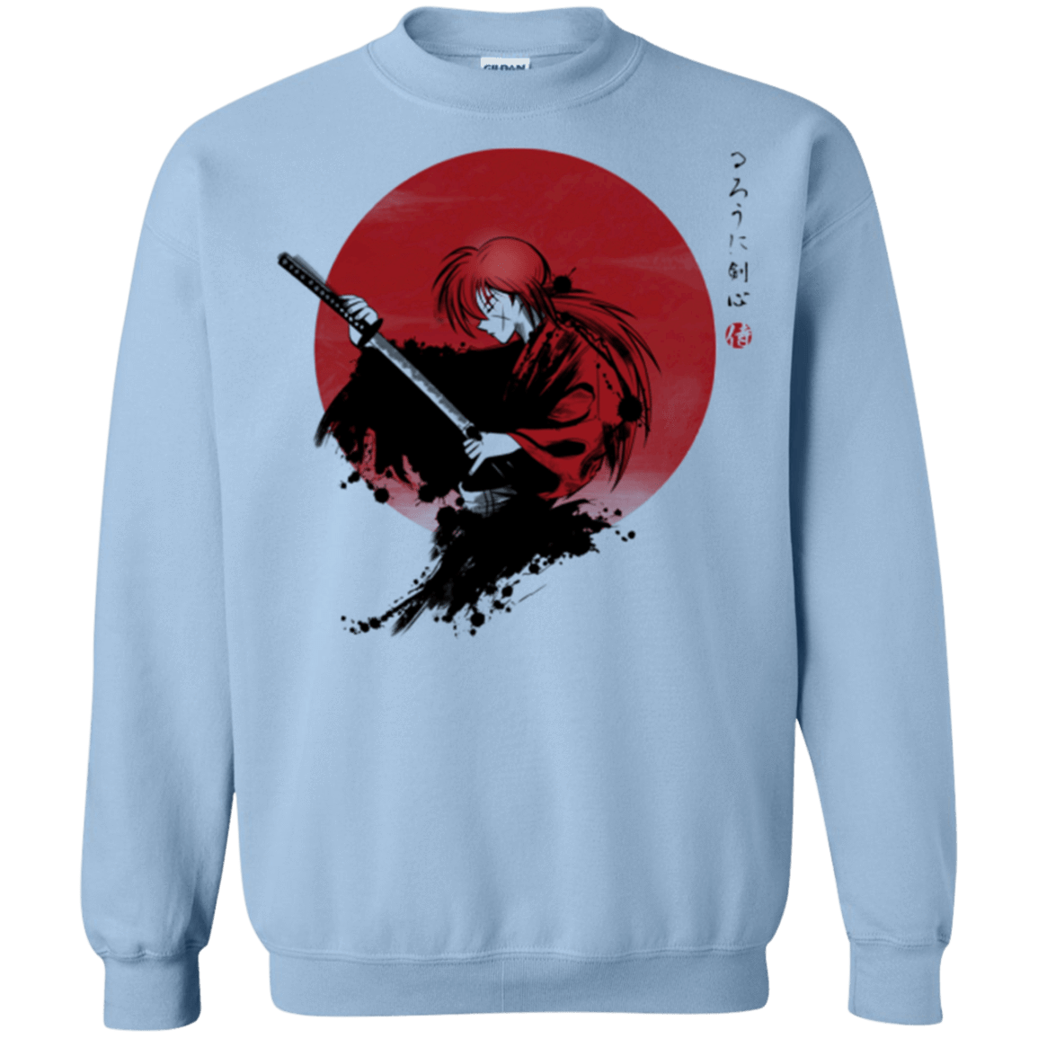 Sweatshirts Light Blue / Small Rurouni Crewneck Sweatshirt