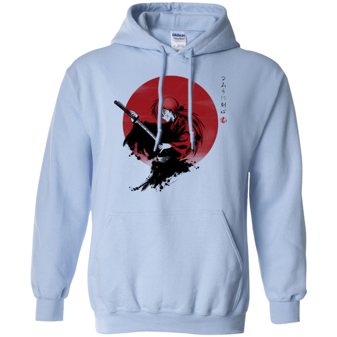 Sweatshirts Light Blue / Small Rurouni Pullover Hoodie