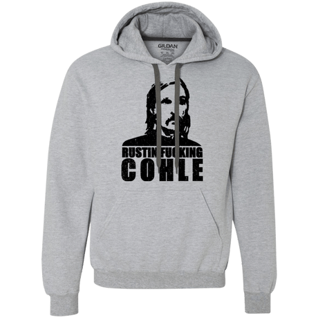 Sweatshirts Sport Grey / Small Rustin Fucking Cohle Premium Fleece Hoodie