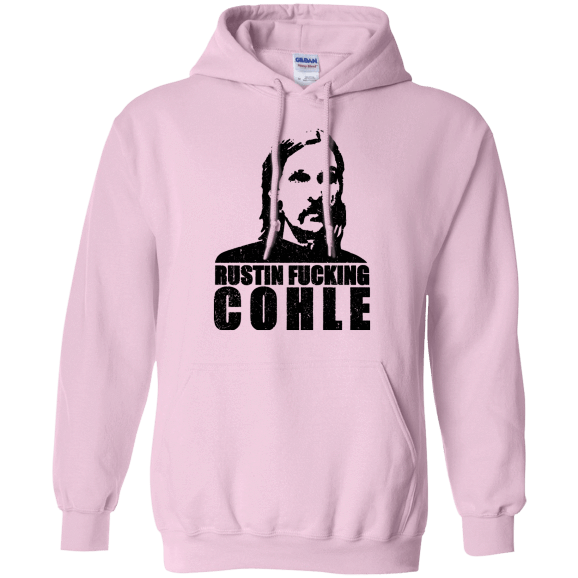 Sweatshirts Light Pink / Small Rustin Fucking Cohle Pullover Hoodie