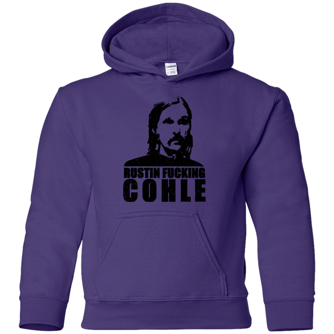 Sweatshirts Purple / YS Rustin Fucking Cohle Youth Hoodie
