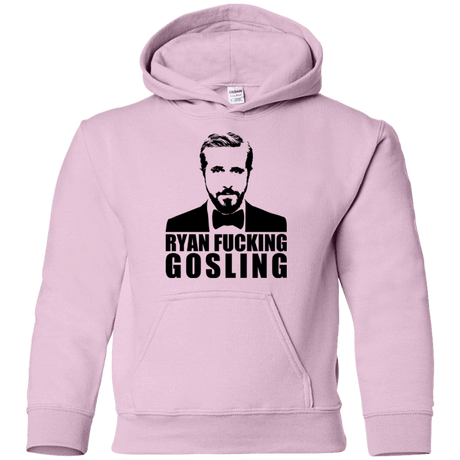 Sweatshirts Light Pink / YS Ryan Fucking Gosling Youth Hoodie
