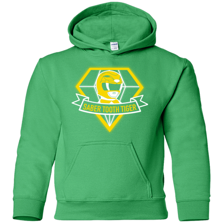 Sweatshirts Irish Green / YS Saber Tooth Tiger Youth Hoodie