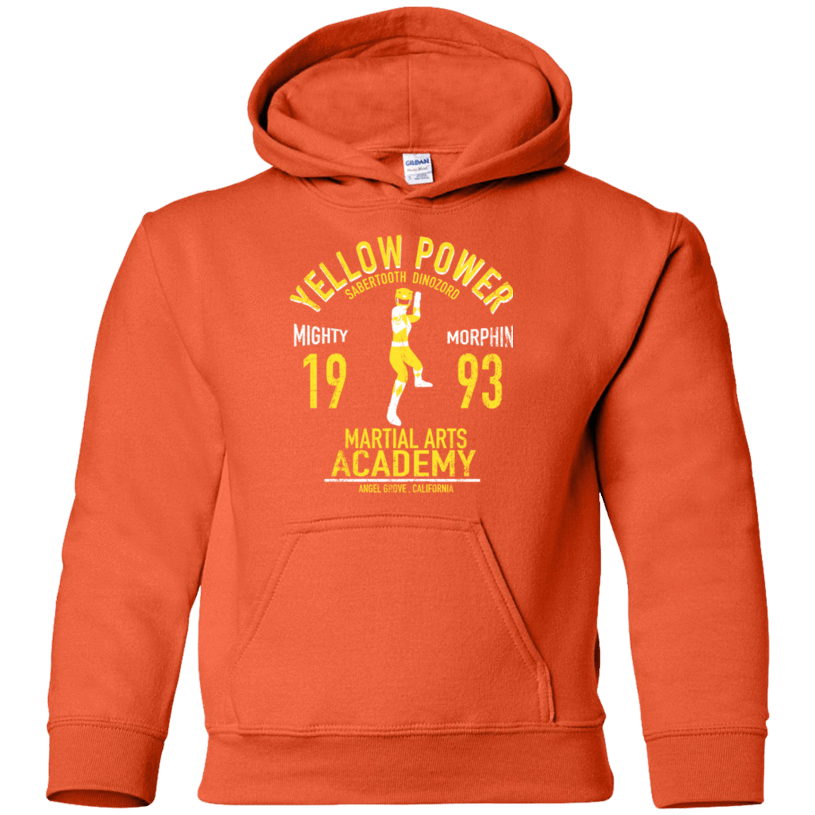 Sweatshirts Orange / YS Sabertooth Ranger Youth Hoodie