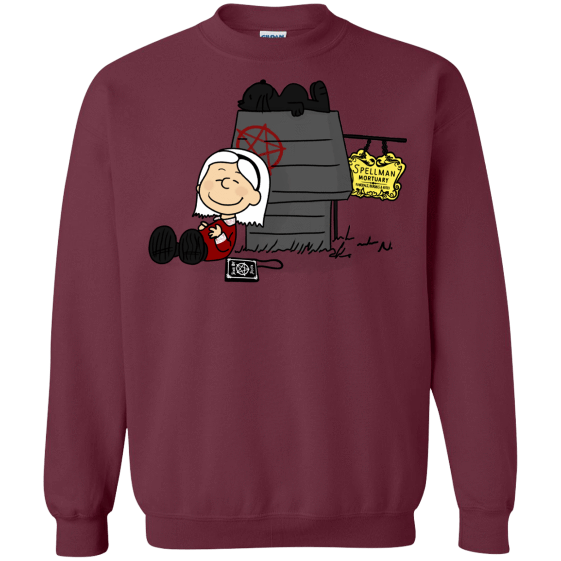 Sweatshirts Maroon / S Sabrina Brown Crewneck Sweatshirt