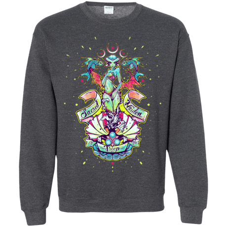 Sweatshirts Dark Heather / Small Sacred Maiden of the Deep Crewneck Sweatshirt