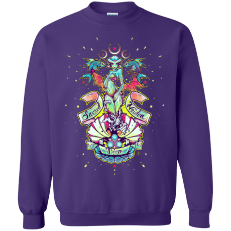 Sweatshirts Purple / Small Sacred Maiden of the Deep Crewneck Sweatshirt