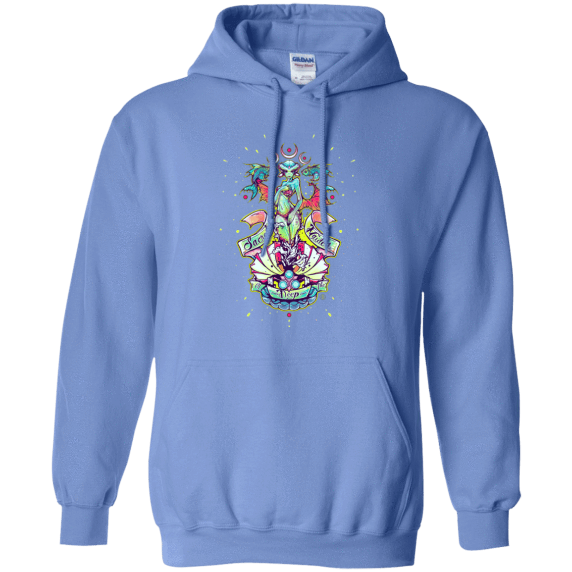 Sweatshirts Carolina Blue / Small Sacred Maiden of the Deep Pullover Hoodie