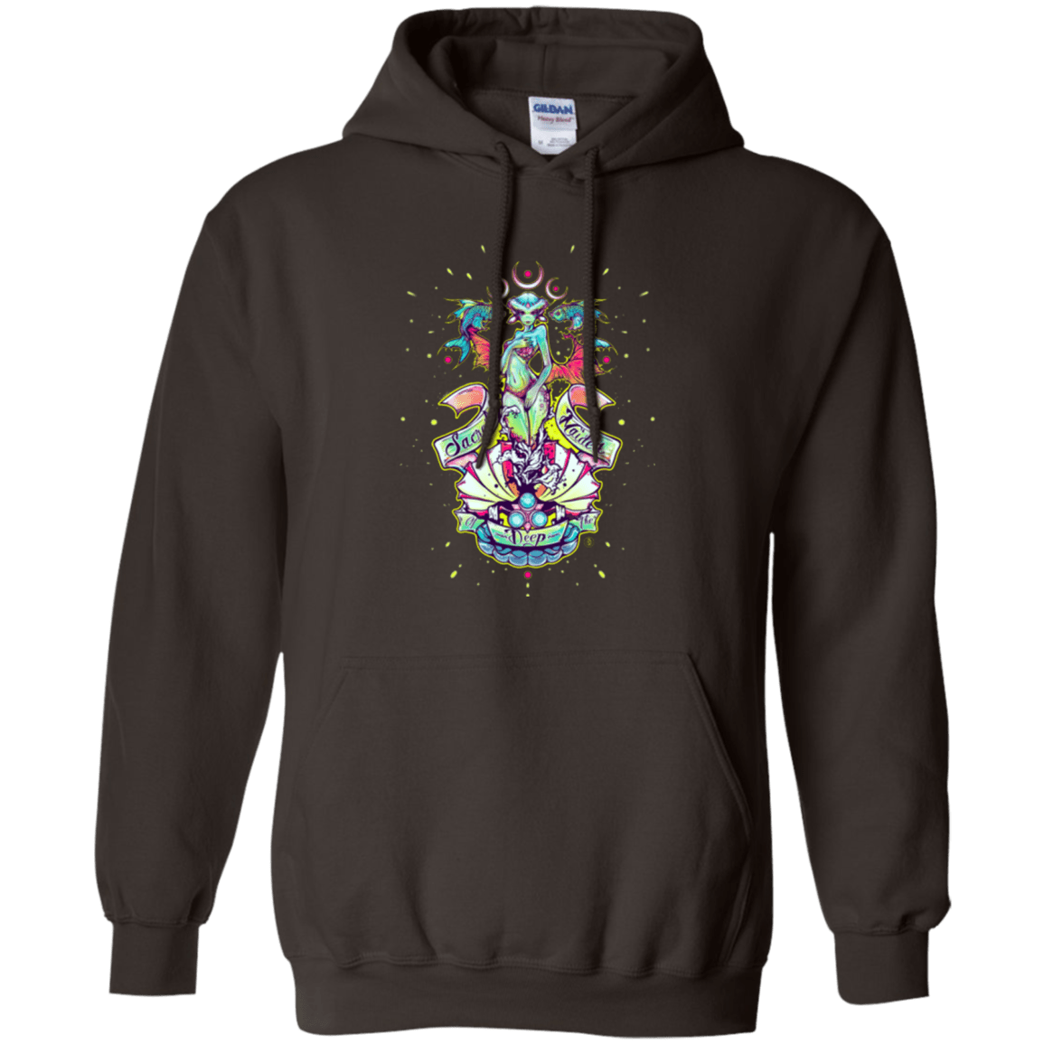 Sweatshirts Dark Chocolate / Small Sacred Maiden of the Deep Pullover Hoodie