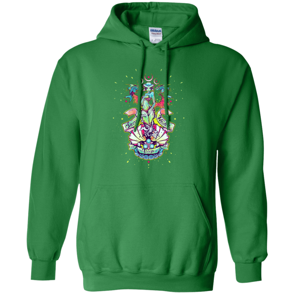 Sweatshirts Irish Green / Small Sacred Maiden of the Deep Pullover Hoodie