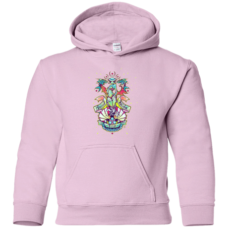 Sweatshirts Light Pink / YS Sacred Maiden of the Deep Youth Hoodie