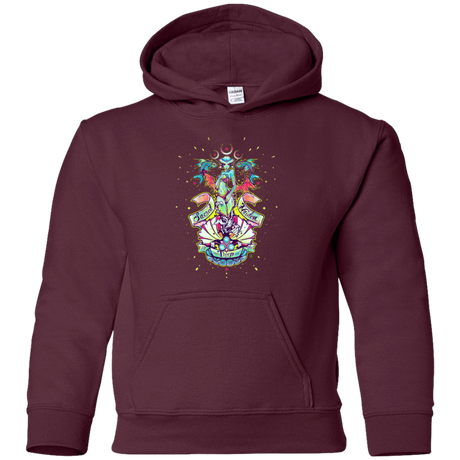 Sweatshirts Maroon / YS Sacred Maiden of the Deep Youth Hoodie